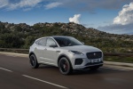 2019 Jaguar E-Pace P300 R-Dynamic AWD in Fuji White - Driving Front Right Three-quarter View
